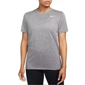 NWT Nike Women’s Legend Dri-Fit Grey Black Heather T Shirt XL